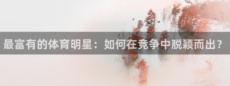 中欧体育官网：最富有的体育明星：如何在竞争中脱颖而出？
